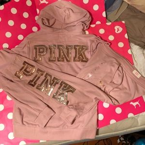 PINK Sequin Bling Outfit